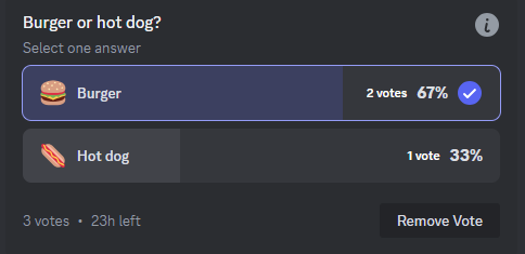 Native poll real-time results