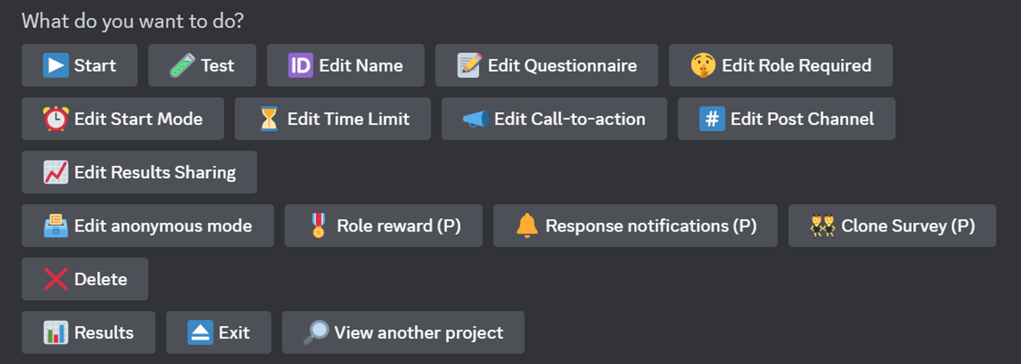 more options